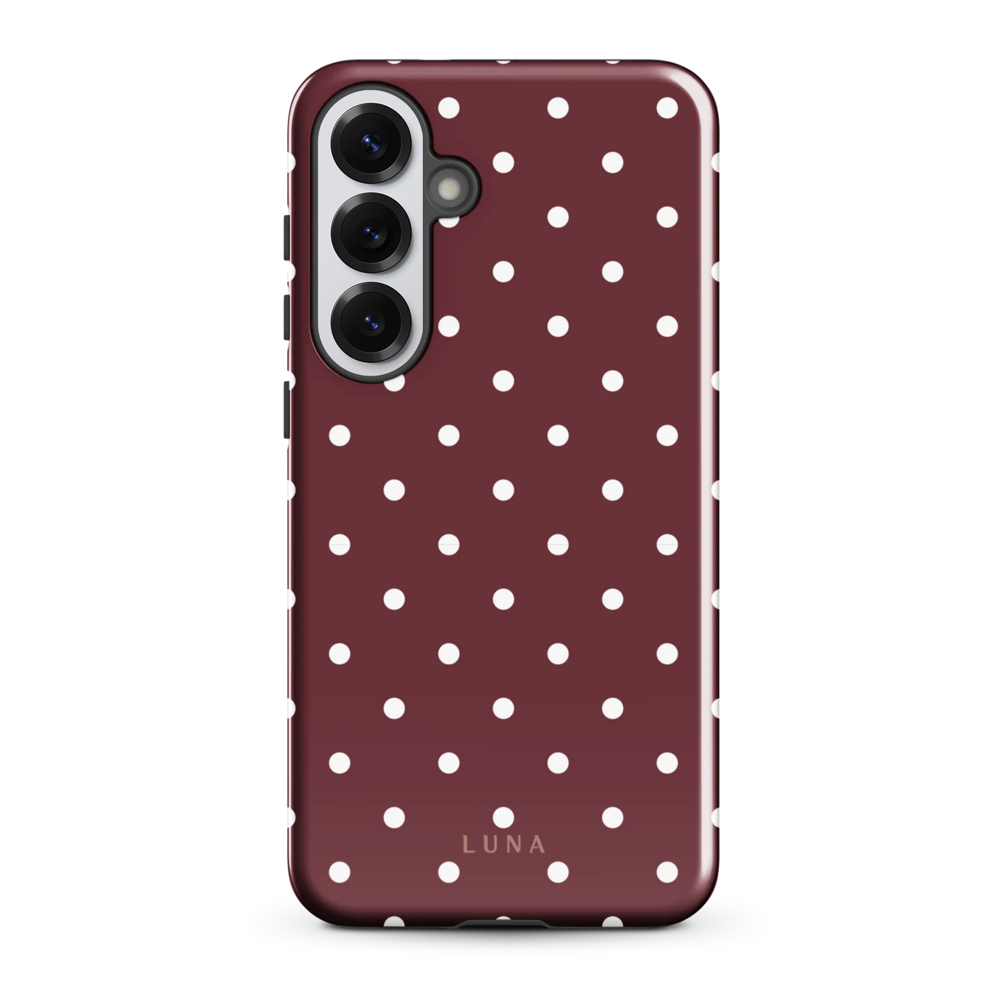 Luna Polka Dot Cherry Glossy Phone Case for Samsung Galaxy S1