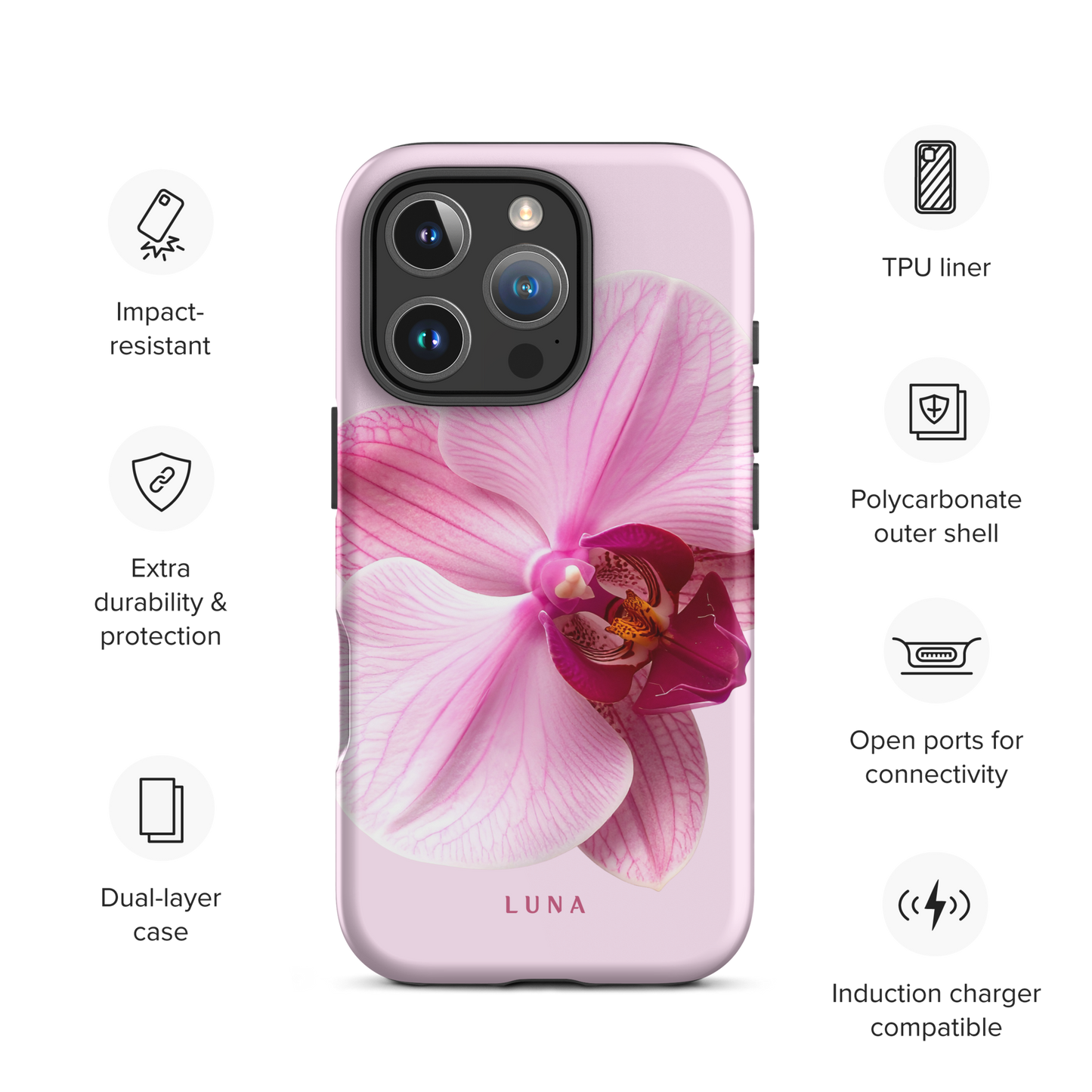 Elena - Tough Case for iPhone® PHONE-CASE Luna