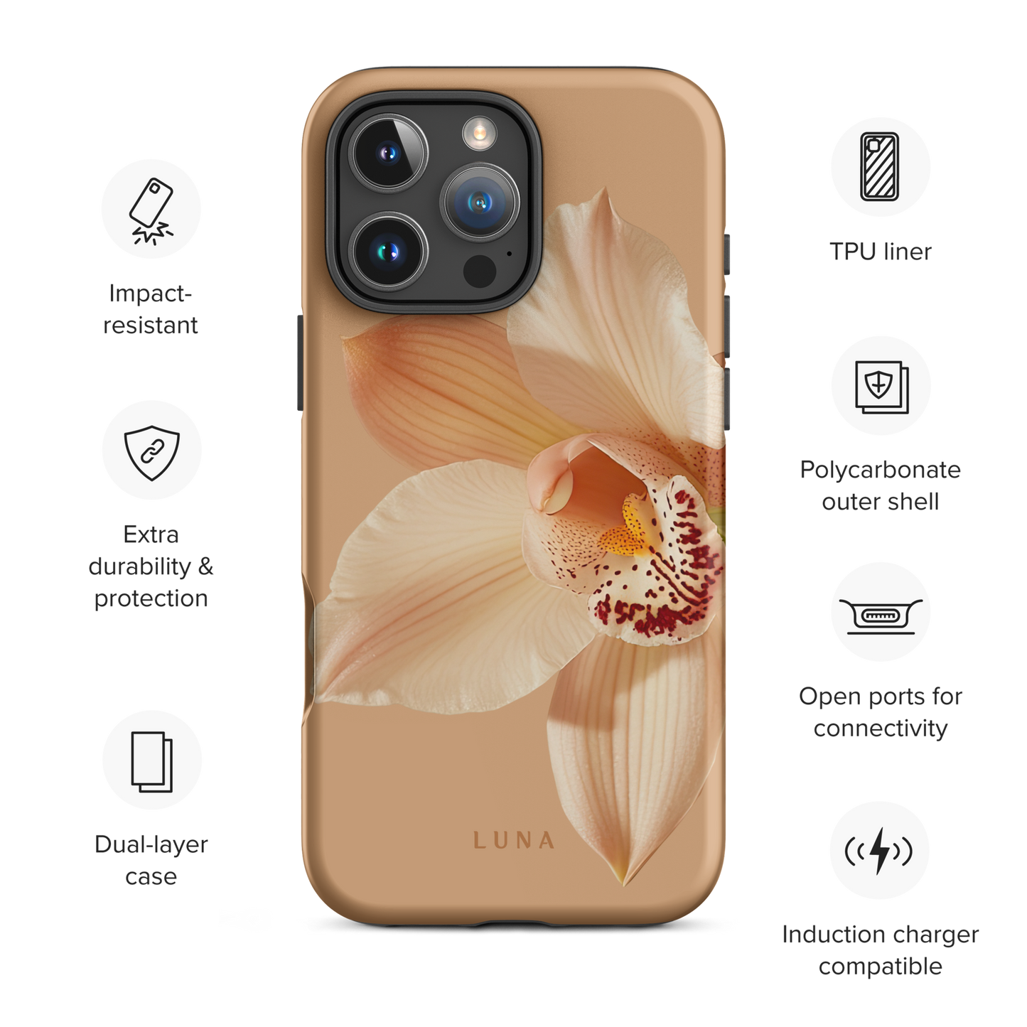 Sienna - Tough Case for iPhone® PHONE-CASE Luna