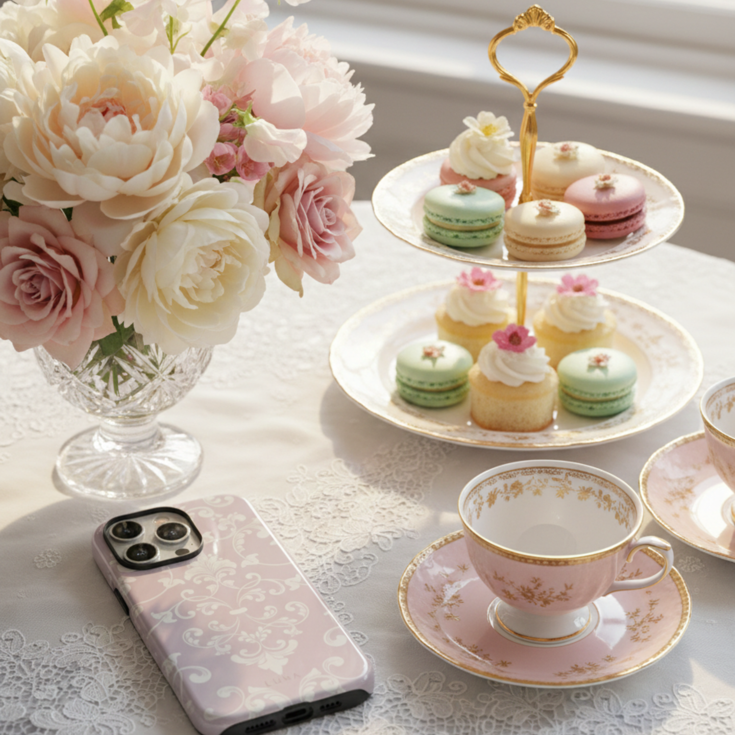 Bridgerton Bloom phone case collection