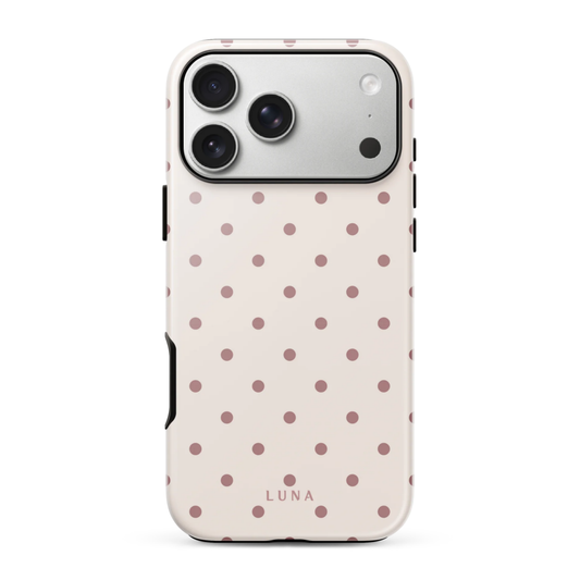 Polka Dot Blush - Tough Case for iPhone