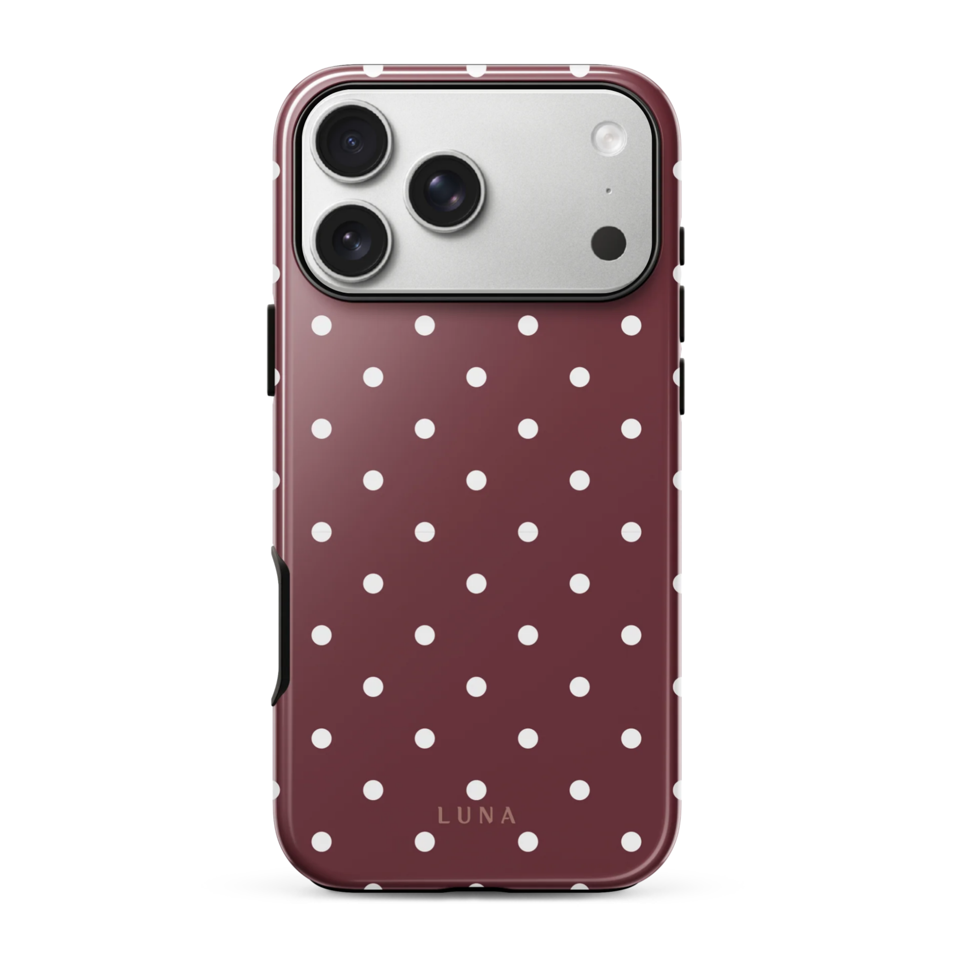 Luna Polka Dot Cherry Glossy Phone Case for iPhone 1