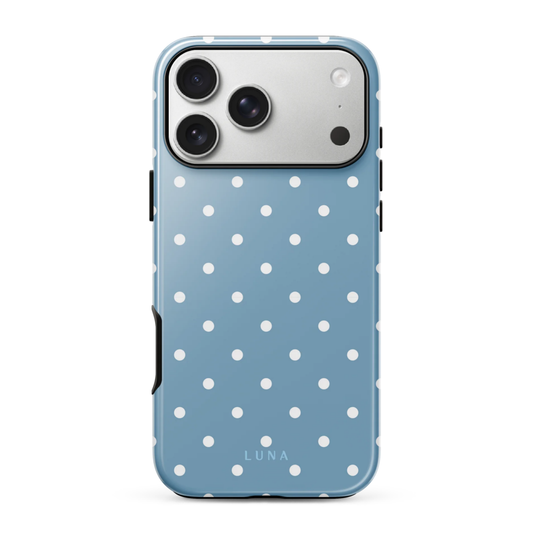 Polka Dot Dreamy Blue - Tough Case for iPhone
