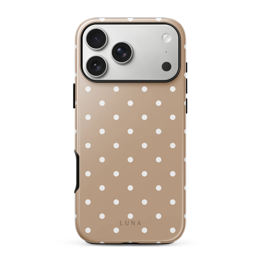 Polka Dot Latte - Tough Case for iPhone