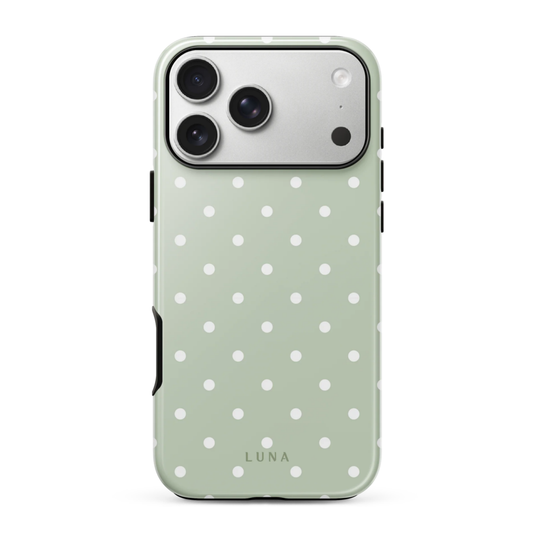 Polka Dot Pistachio - Tough Case for iPhone