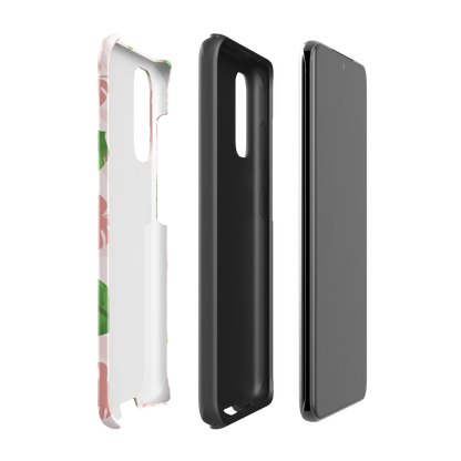 Into the Jungle - Tough case for Samsung®PHONE-CASEInto the Jungle Phone CaseInto The Jungle Phone Case 
Wild meets serene in this lush design. A soft blush tiger print sets the stage, while tropical leaves in vivid greens and pinks weave acrLunaLuna