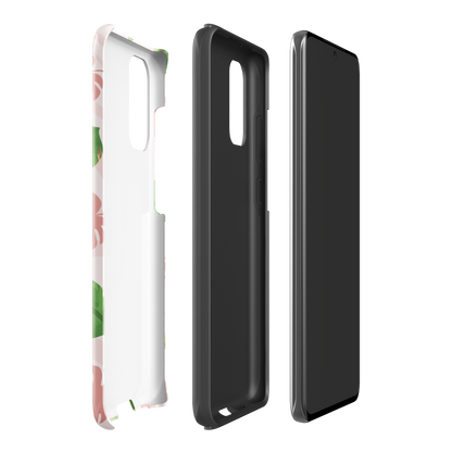 Into the Jungle - Tough case for Samsung®PHONE-CASEInto the Jungle Phone CaseInto The Jungle Phone Case 
Wild meets serene in this lush design. A soft blush tiger print sets the stage, while tropical leaves in vivid greens and pinks weave acrLunaLuna