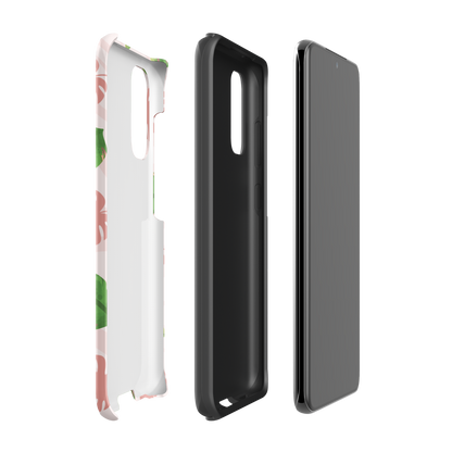 Into the Jungle - Tough case for Samsung®PHONE-CASEInto the Jungle Phone CaseInto The Jungle Phone Case 
Wild meets serene in this lush design. A soft blush tiger print sets the stage, while tropical leaves in vivid greens and pinks weave acrLunaLuna